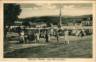 1939 Ipolyság, Sahy; Velky trh / Nagy vásár, piac / market (EK)