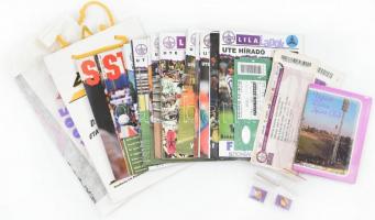 UTE - Újpesti Dózsa sport klubhoz kötődő nyomtatványok gyűjteménye + nyomott zsák