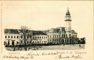 1899 (Vorläufer) Hódmezővásárhely, Kossuth tér. Grossmann Benedek kiadása