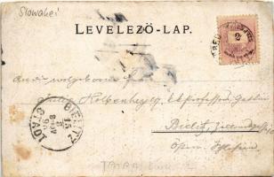 1895 (Vorläufer!!!) Tátra, Magas-Tátra, Vysoké Tatry; Felkai-tó, Sziléziai ház / Gruss vom Felkauer ...