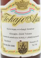 1986 Tokaji Aszú, 4 puttonyos fehérbor, 0,5 l, bontatlan palack