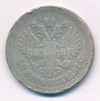 Orosz Birodalom 1897. 50k Ag "II. Miklós" T:2- patina, ph, karc
Russian Empire 1897. 50 K...