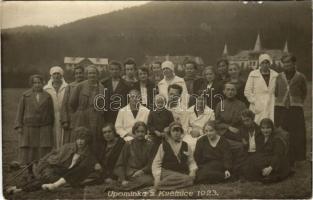 1923 Tátra, Tatry; Rózsavölgy (Virágvölgy), Blumental, Kvetnica; nyaralók, turisták / villas, tourists. photo (EB)