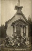 1923 Tátra, Tatry; Rózsavölgy (Virágvölgy), Blumental, Kvetnica; kápolna / chapel. photo (EK)