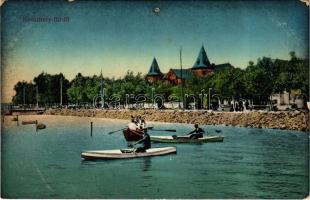 1913 Keszthely, csónakázók