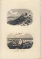 cca 1850 Monte Carmelo metszet / steel-engraving 12x28 cm