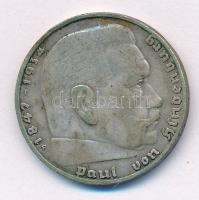 Német Harmadik Birodalom 1938F 2M Ag "Hindenburg" T:2- patina, kis ph, karc
German Third ...