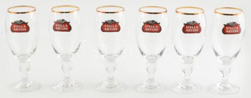 6 db Stella Artois sörös pohár 0,25 l eredeti dobozzal