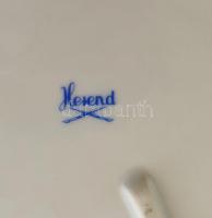 Herendi virág mintás áttört kosár. Kézzel festett, jelzett, hibátlan 28x20 cm