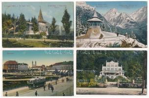 16 db RÉGI történelmi magyar város képeslap vegyes minőségben / 16 pre-1945 historical Hungarian town-view postcards in mixed quality from the Kingdom of Hungary