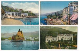 Abbazia, Opatija; 7 db régi képeslap vegyes minőségben / 7 pre-1945 postcards in mixed quality