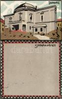 Szatmárnémeti theatre litho