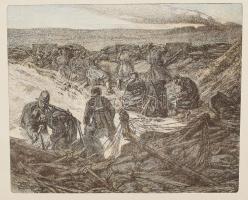 1914-1918 Reichsbund Kriegsopfer Österreichs - az első világháború képekben, 11 db litografált kép, ...