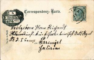 Solca, Szolka, Solka (Bukovina); Gruss aus Curort Solka. Sanatorium Dr. Poras, Waldrestaurant, Allee...