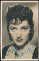 Lukács Margit (1914-2002) a Néma kolostor c. filmben, fotó, rajta a színésznő autográf aláírásával, 13,5x8,5 cm