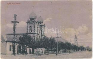 Ada, utca részlet, zsinagóga / street view with synagogue (EB)