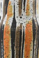 Gorka Lívia (1925 - 2011): Váza. Korongozott és kézzel formázott kerámia. Apró restaurálással. Jelze...