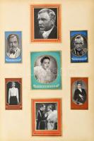 cca 1930-1940 Bunte Filmbilder, II. Folge, német nyelvű gyűjtőfüzet, színésznők és színészek képeive...