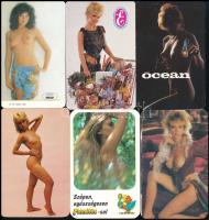 1984-87 10 db erotikus kártyanaptár