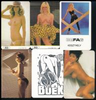 1981-90 10 db erotikus kártyanaptár