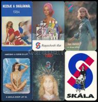 1977-1987 10 db Sugár, Skála, Centrum reklámos kártyanaptár