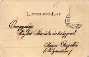 1899 (Vorläufer) Kolozsvár, Cluj; New York szálloda, Kolozsvár közepe a Fellegvárról nézve, Fő tér a...