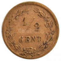 Hollandia 1901. 1/2c Br T:3 Netherlands 1901. 1/2 Cent Br C:F Krause KM#109