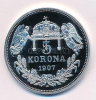 DN "A Magyarok Krónikája - "Allez Jäger, éljen a haza / 1907. 5K" ezüstözött multicol...