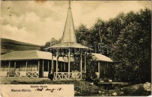 1908 Maroshévíz, Toplita; Bánffy fürdő. Heiter Gy. fényképész felvétele / spa, bath (ragasztónyom / glue marks)