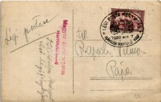 1920 Budapest, Margit híd. "Túloldalon Budapest első légifényképe" Magyar aeroforgalmi rés...