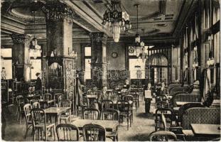 1912 Budapest VIII. József körút, Spolarits kávéház, belső pincérekkel (EK)