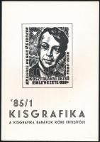 1984-85 A Kisgrafika c. folyóirat 3 db száma