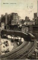 New York City, Coenties Slip, railway, trains