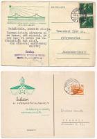 4 db modern magyar vonatkozású eszperantó motívum képeslap / 4 modern Esperanto motive postcards