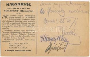 1925 Gyalog a világ körül: Ruttkay Zoltán, Nyilas Jenő és Környey Attila e kártyák eladásából élnek....