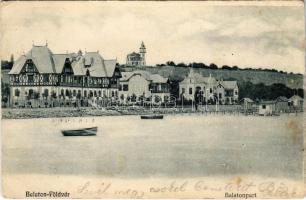 1905 Balatonföldvár, Balatonpart, villák. Koch Willy