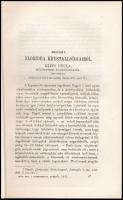 Klein Gyula: Néhány floriedea krystalloidjairól. Egy táblával. . Pest, 1871. Eggenberger. Későbbi pa...