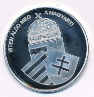 DN "Nemzetünk nagyjai - Hunyadi Mátyás" Ag emlékérem tanúsítvánnyal (10,37g/0.999/35mm) T:...