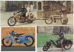 8 db MODERN motívum képeslap: motorkerékpárok, motorbiciklik / 8 modern motive postcards: motorbikes