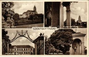 1932 Szentgotthárd, Apátsági várkert, római katolikus népiskola, Hunyady utca, Szent János szobor