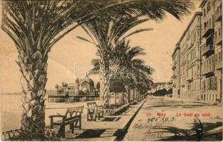 1905 Nice, Nizza; Le Quai du midi