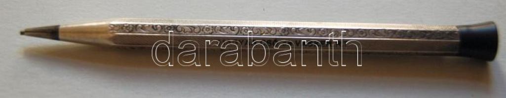 cca 1900 Ezüst töltőceruza Magyar Cső és Vasker. Rt. reklámmal / Silver propelling pencil