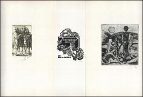 In memoriam Stettner Béla. 15 db grafikát tartalmazó sorszámozott mappa Stefanovits, Csorba-Simon, R...