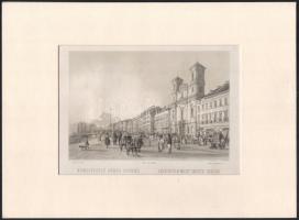 Alt, Rudolf - Franz Xaver Sandmann: Nemegyesült görög egyház Litográfia a ,,Festői Megtekintések Budára és Pestre" című, munkából. Kiadta L.T. Neumann, 1853. 126x185 mm, a teljes lapméret 189x263 mm. Paszpartuban.