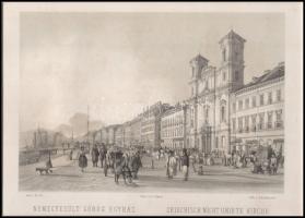 Alt, Rudolf - Franz Xaver Sandmann: Nemegyesült görög egyház Litográfia a ,,Festői Megtekintések Bud...