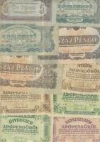 1900-as évek elejétől napjainkig 94db klf magyar bankjegy Adamovszky katalógus alapján rendezve T:II...