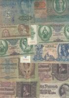 1900-as évek elejétől napjainkig 79db klf magyar bankjegy Adamovszky katalógus alapján rendezve T:II...