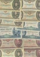 1900-as évek elejétől napjainkig 79db klf magyar bankjegy Adamovszky katalógus alapján rendezve T:II...