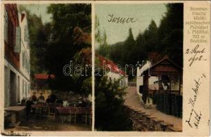 1908 Mühldorf (Kärnten), Sommerfrische Waldschlösschen Mühldorf i. Mölltal / restaurant, villa (EK)