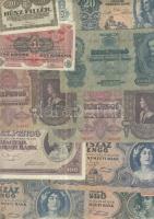 1900-as évek elejétől napjainkig 68db klf magyar bankjegy Adamovszky katalógus alapján rendezve T:II...
